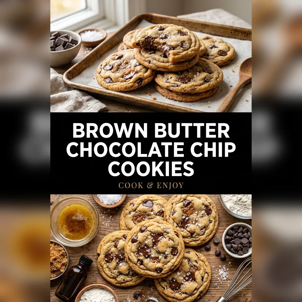 Brown Butter Chocolate Chip Cookies recipe poster